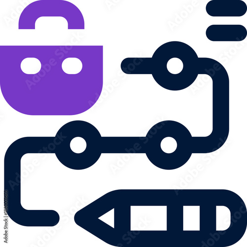 procedure duotone icon. Sleek and modern vector icon for websites, mobile apps, marketing materials, and corporate design. Fully scalable and ready to use.