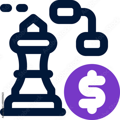 strategy duotone icon. Sleek and modern vector icon for websites, mobile apps, marketing materials, and corporate design. Fully scalable and ready to use.