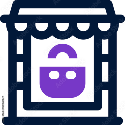 marketplace duotone icon. Sleek and modern vector icon for websites, mobile apps, marketing materials, and corporate design. Fully scalable and ready to use.