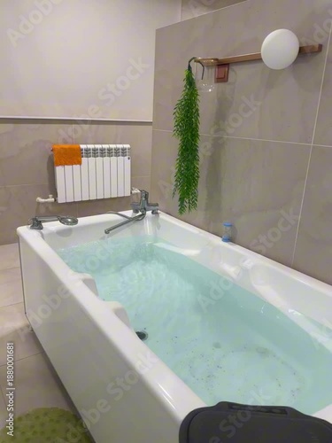 Boron bath, bath water set, video