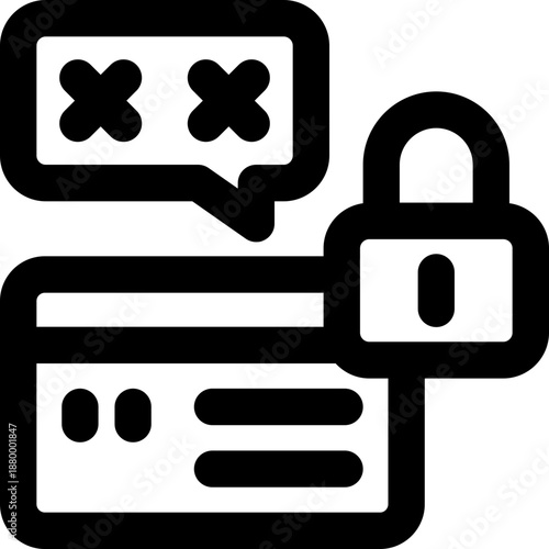 card pin line icon. Clean and minimalist vector icon for websites, mobile apps, presentations, and logos. Fully scalable and customizable for any project.