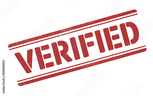 Red Verified Stamp Graphic for Certifications and Approvals