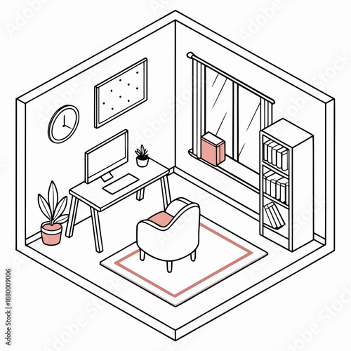 Modern home office setup