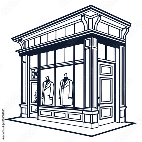 Classic clothing storefront