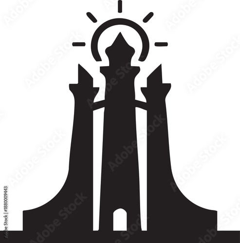 "Women Empowerment Silhouette—Black Vector Style Print