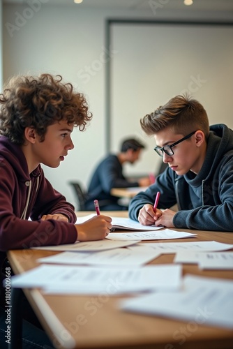 Students in a classoom