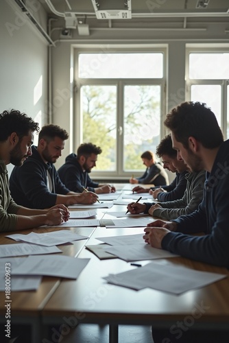 Businessman group at the offic