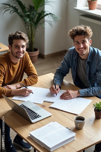 business people working together in office