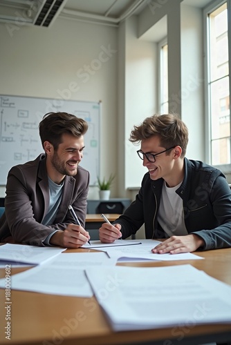 Businessman working together in an office