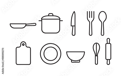 Food and Dessert Icons Set