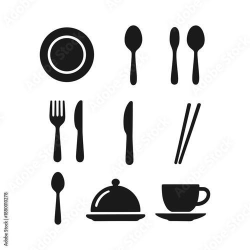 Kitchen Appliances Icons Set