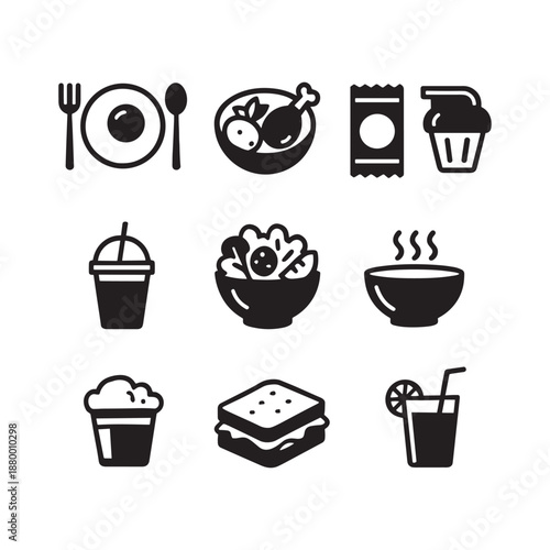 Food and Meal Icons Set