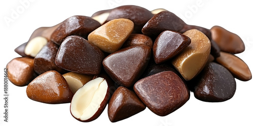 Variety of stones with irregular shapes and colors