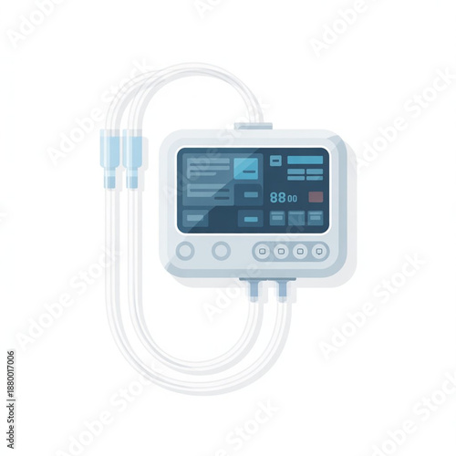 Smart IV Infusion Pump Medical Vector