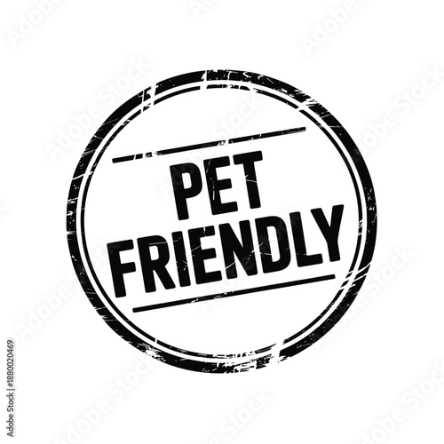 Pet friendly sign sticker