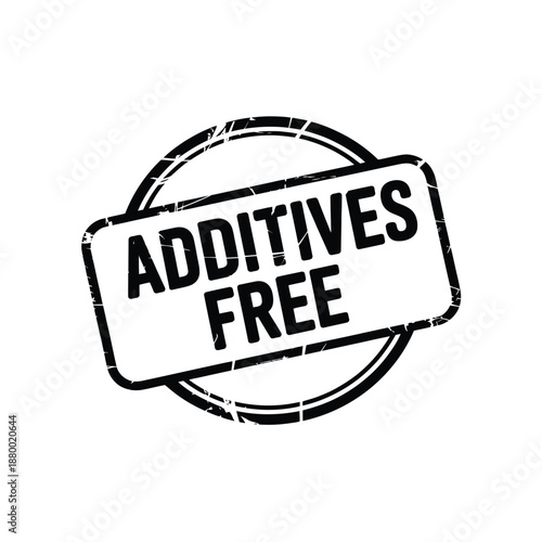 additives free label sticker icon