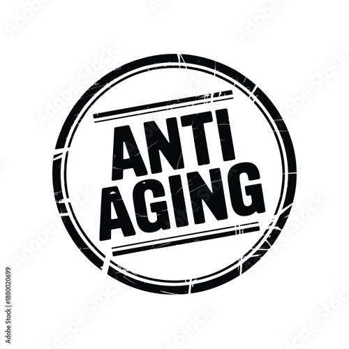 Anti aging stamp seal symbol icon