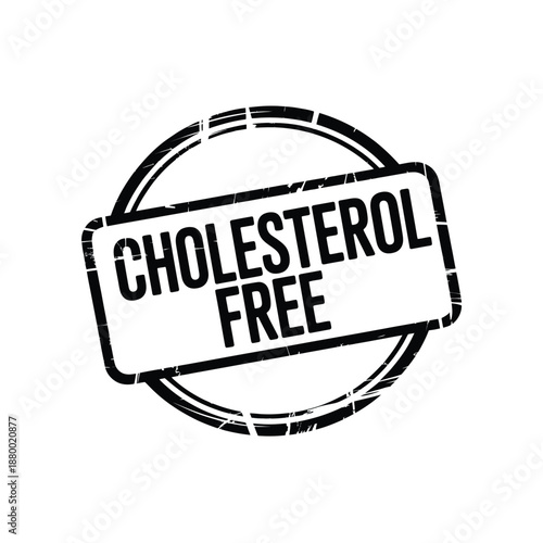 cholesterol free stamp seal graphic