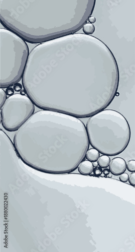 Macro cells or oil bubbles in liquid