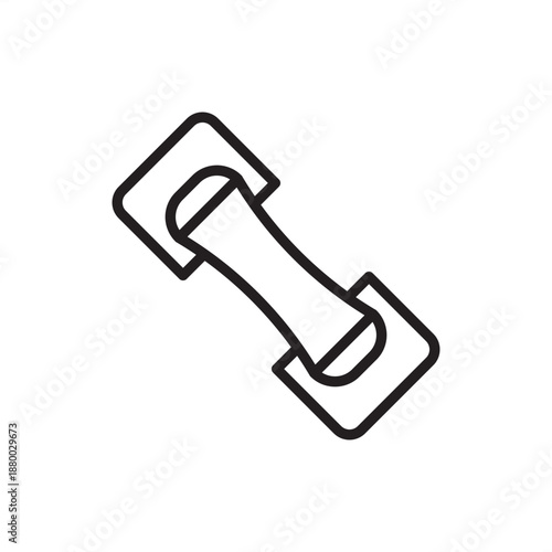 Fabric tensile test icon symbolizing textile strength analysis and quality control, represents material pull testing, apparel durability engineering, nautical canvas stress tests, and fiber durability