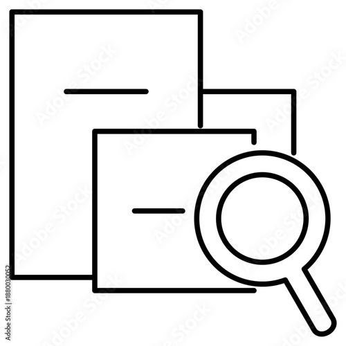 Statistical Overview Outline Icon
