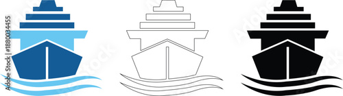 yacht vector icon
