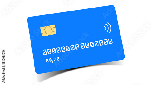 credit card with clipping path