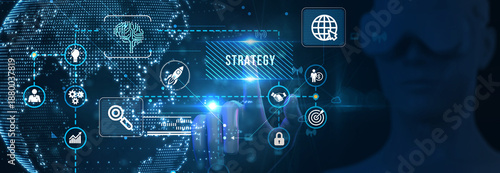 Business, Technology, Internet and network concept. Digital Marketing content planning advertising strategy concept. 3d illustration