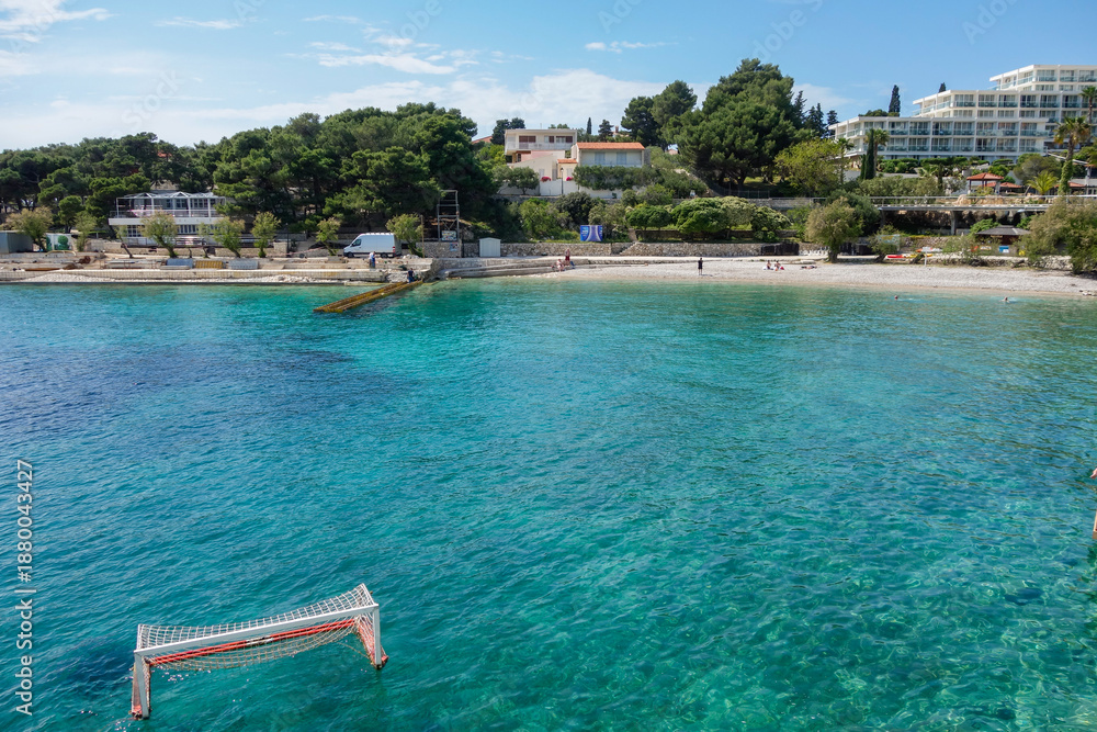 Obraz premium Bonj Beach in Hvar island, Split Dalmatia County, Croatia
