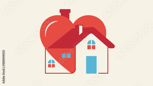 Heart Shaped House Symbolizes Love, Home, Family, Real Estate