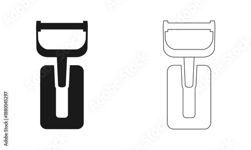 power switch icon vector illustration isolated on white background