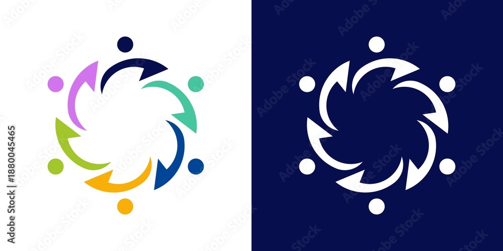 Fototapeta premium family logo vector