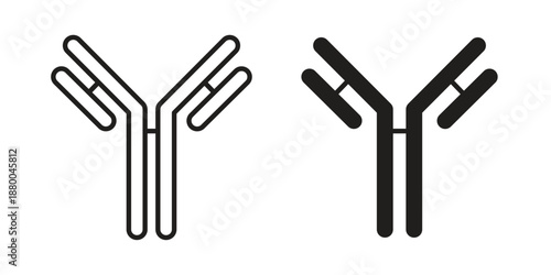 Antibody icons symbol. vector illustration pack for apps and designs