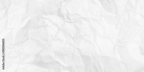 Paper texture Crumpled White. White crumpled paper for background. Top view.