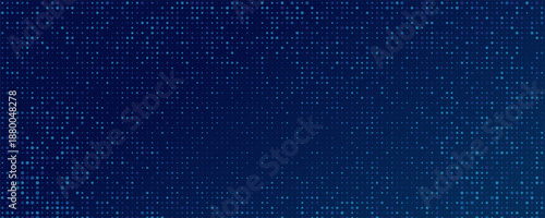 Blue Tech Finance Fintech Background Abstract Pixel Pattern.