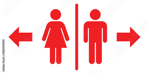 Man and woman toilet icon vector set. Male and female restroom sign. Gentleman and lady WC pictogram symbol. Gender symbol for public bathroom. User avatar silhouette. rest room icon. male,female icon