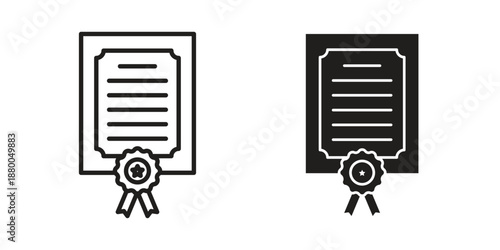 Certificate icons symbol. vector illustration pack for apps and designs