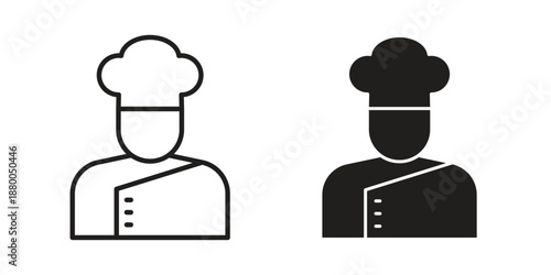Chef icons symbol. vector illustration pack for apps and designs