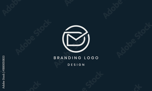 Creative initial letter D delivery logo design and D mail logo design.