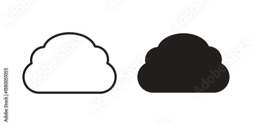 Cloud icons symbol. vector illustration pack for apps and designs