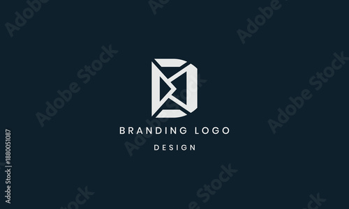 Creative initial letter D delivery logo design and D mail logo design.