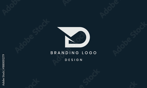 Creative initial letter D delivery logo design and D mail logo design.