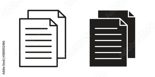 Copy icons symbol. vector illustration pack for apps and designs