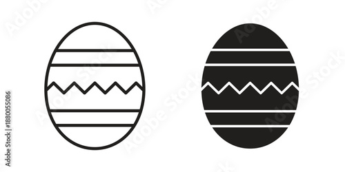 Easter egg icons symbol. vector illustration pack for apps and designs