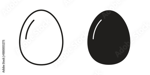 Egg icons symbol. vector illustration pack for apps and designs