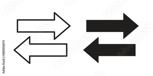 Exchange icons symbol. vector illustration pack for apps and designs