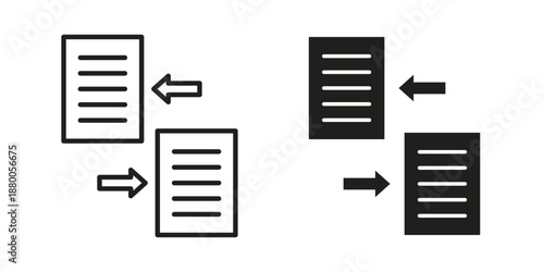 File transfer icons symbol. vector illustration pack for apps and designs