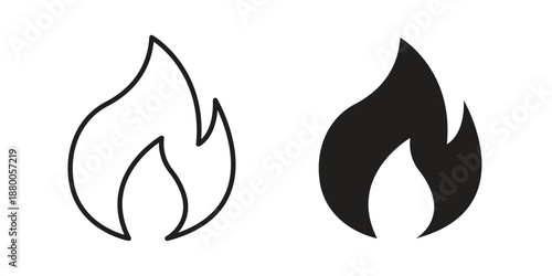 Fire icons symbol. vector illustration pack for apps and designs