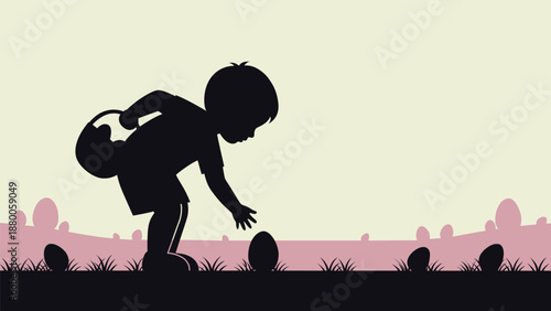 Colorful easter eggs and spring flowers seamless pattern