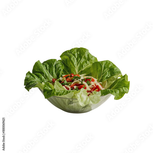 Fresh Salad in a Bowl With Colorful Vegetables Sitting on a Table